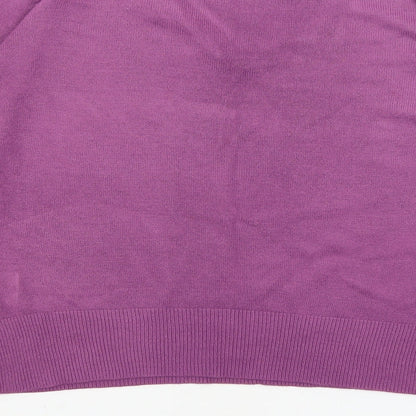 Ann McCartney Womens Purple   Pullover Jumper Size L