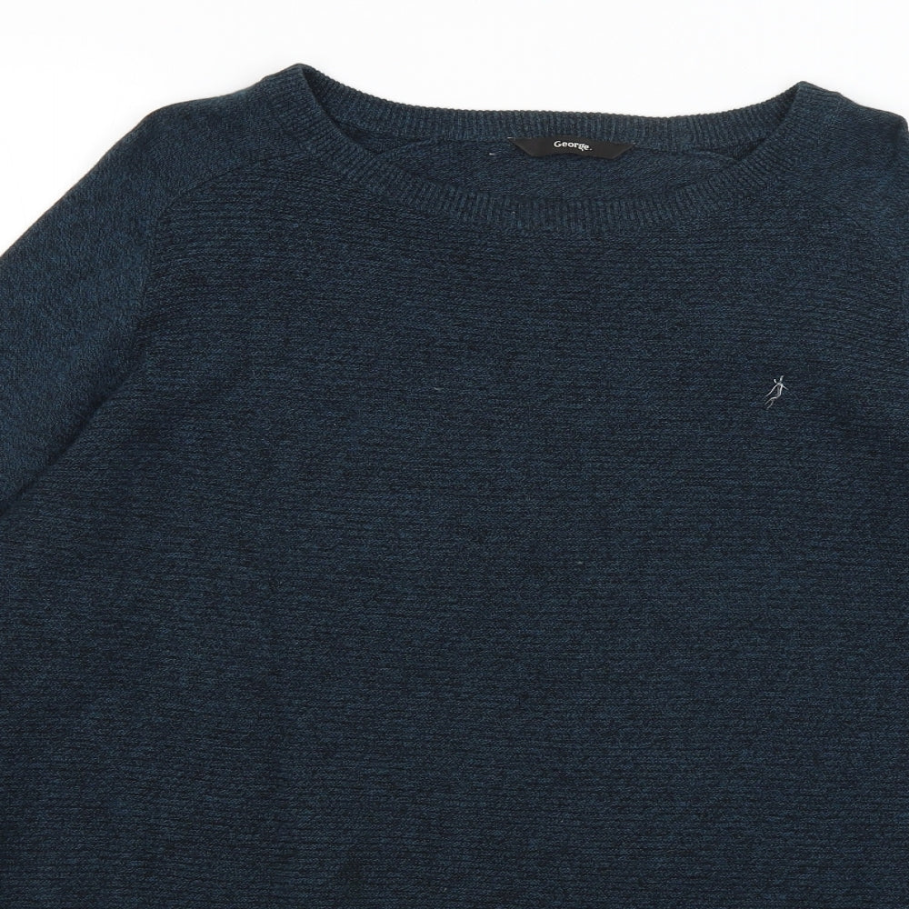 George Mens Blue   Pullover Jumper Size M