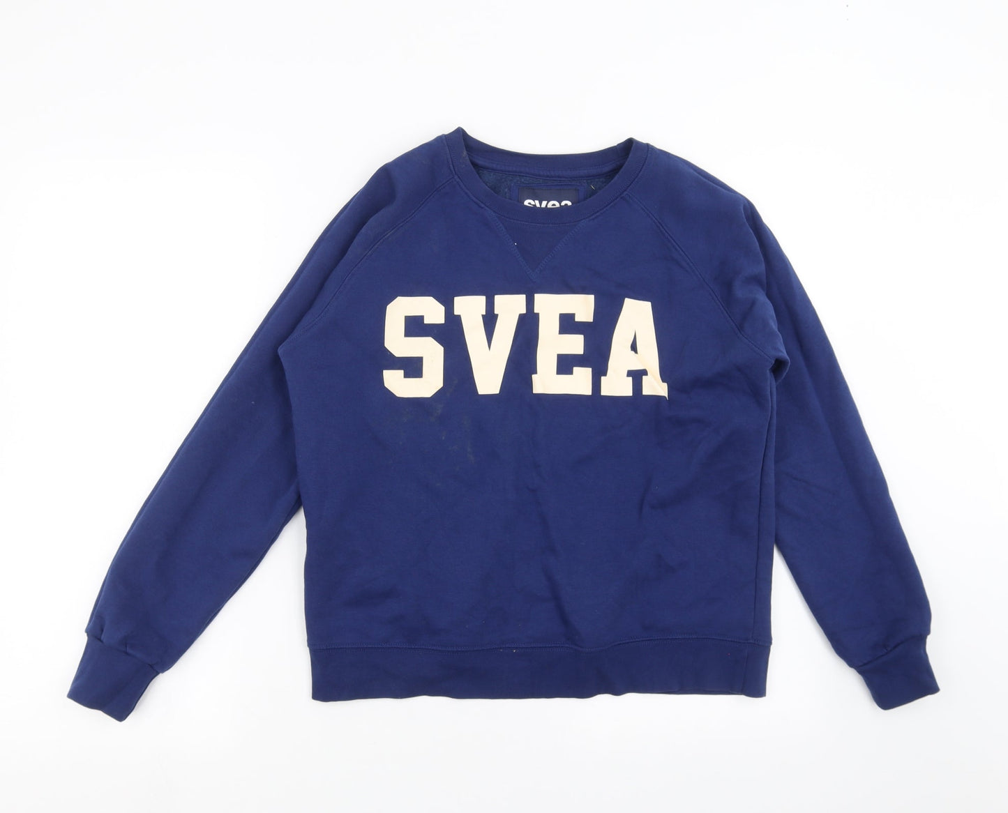 svea Womens Blue   Pullover Sweatshirt Size XS  - I Woke up Like this