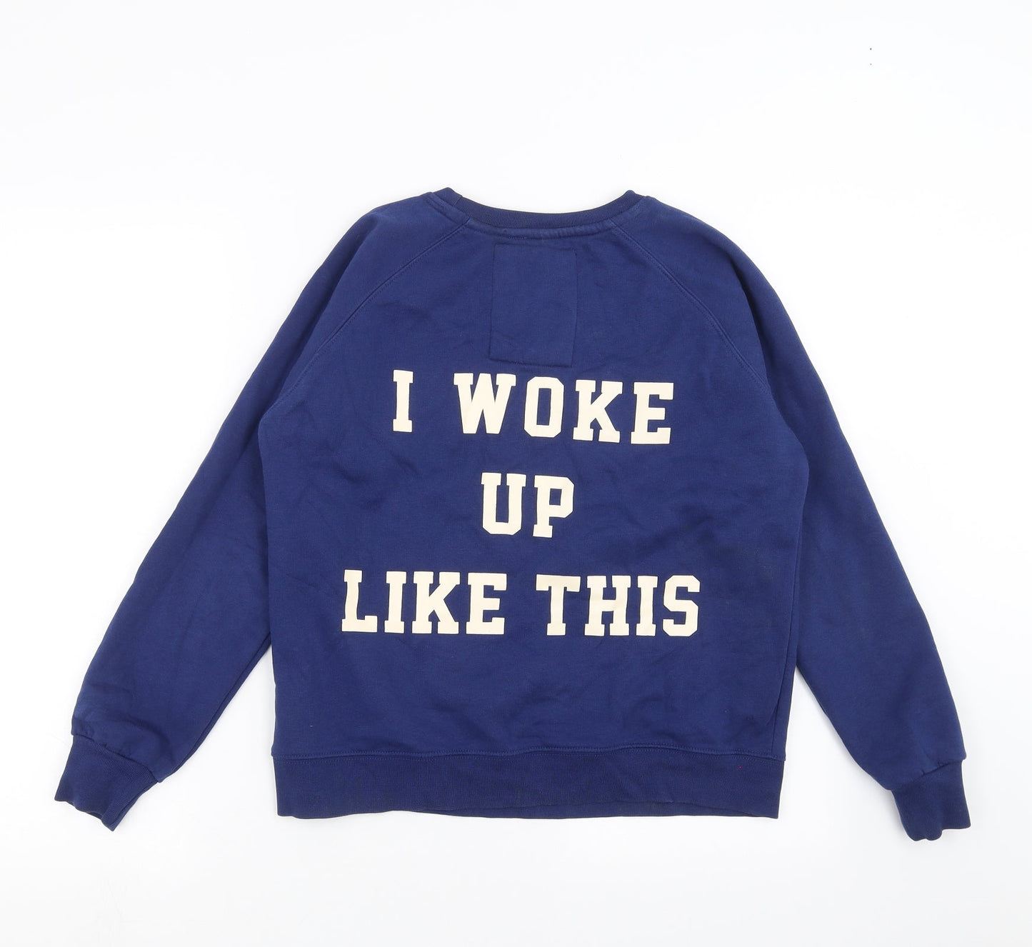 svea Womens Blue   Pullover Sweatshirt Size XS  - I Woke up Like this