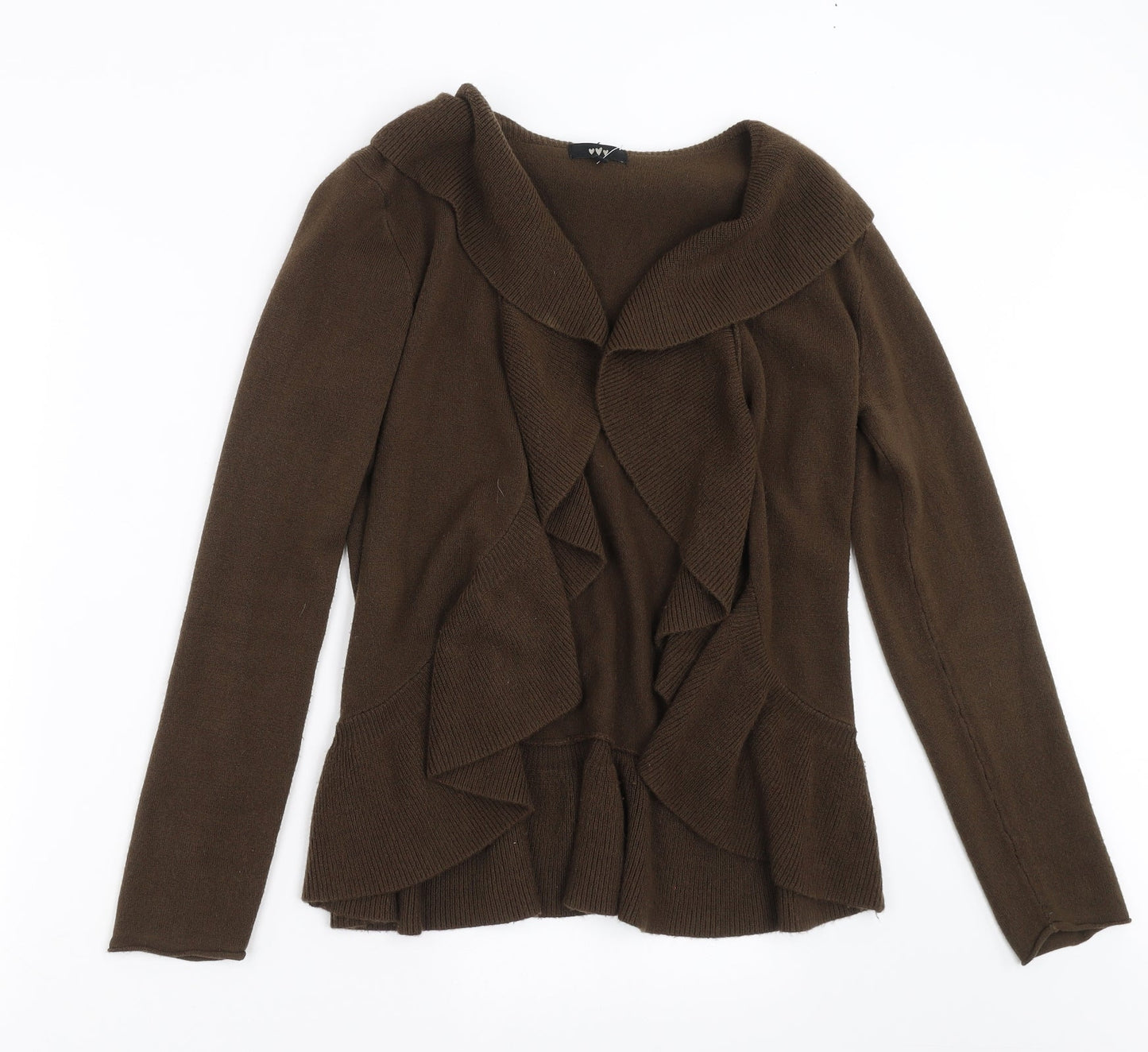 Womens UK Size 12 Marks and Spencer Brown Cardigan Jumper