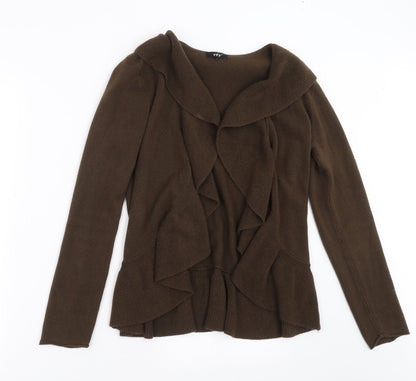 Womens UK Size 12 Marks and Spencer Brown Cardigan Jumper