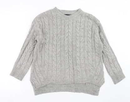 Primark Womens Grey  Knit Pullover Jumper Size S