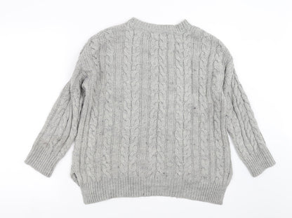 Primark Womens Grey  Knit Pullover Jumper Size S