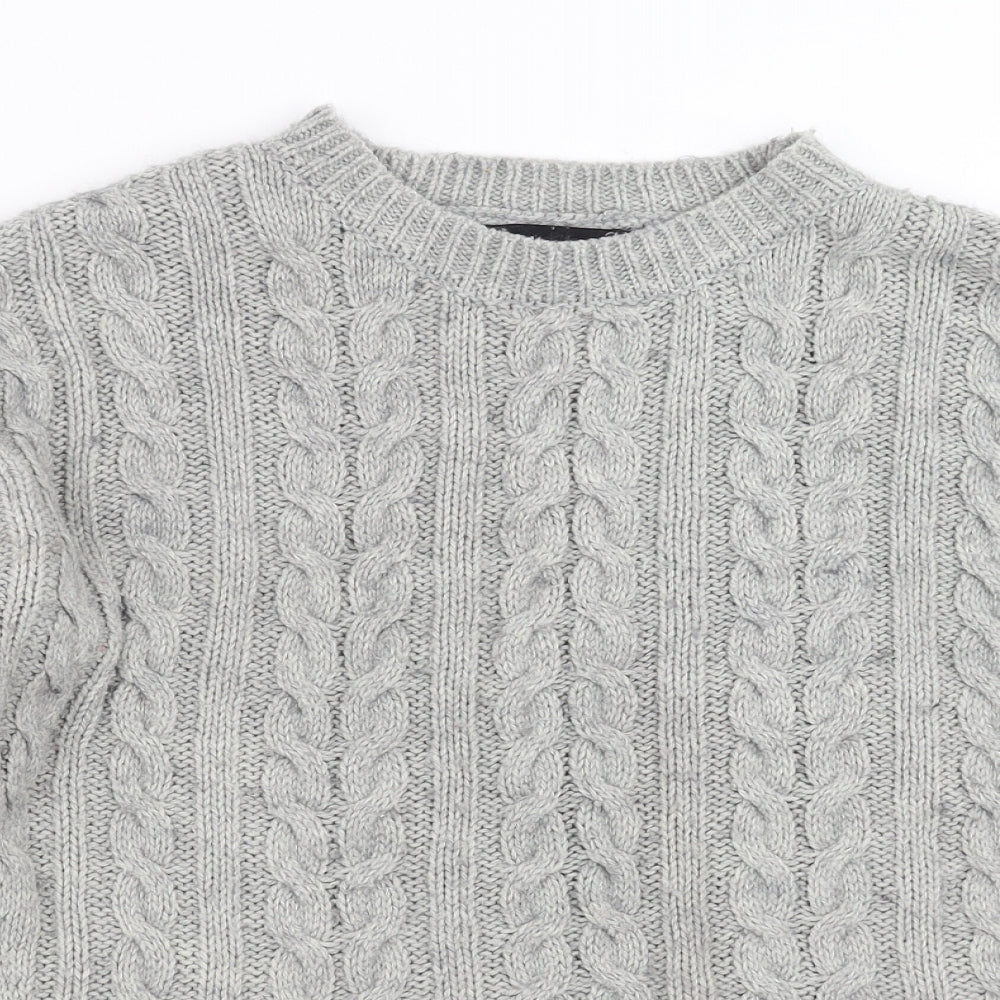 Primark Womens Grey  Knit Pullover Jumper Size S