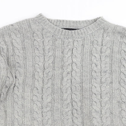 Primark Womens Grey  Knit Pullover Jumper Size S