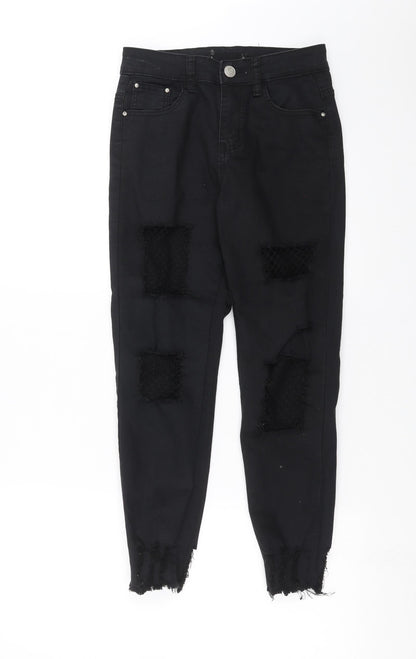 Womens UK Size 6 MISS RJ Extra-Slim Fit Skinny Black Jeans