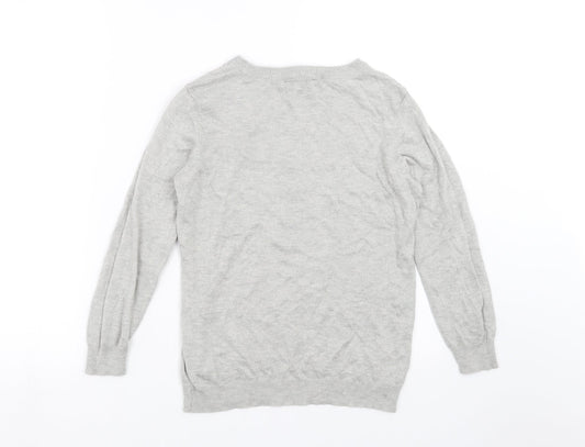 Womens UK Size 8 Dorothy Perkins Grey Pullover Jumper