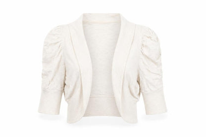Womens UK Size 10 Primark Ivory Shrug Jumper