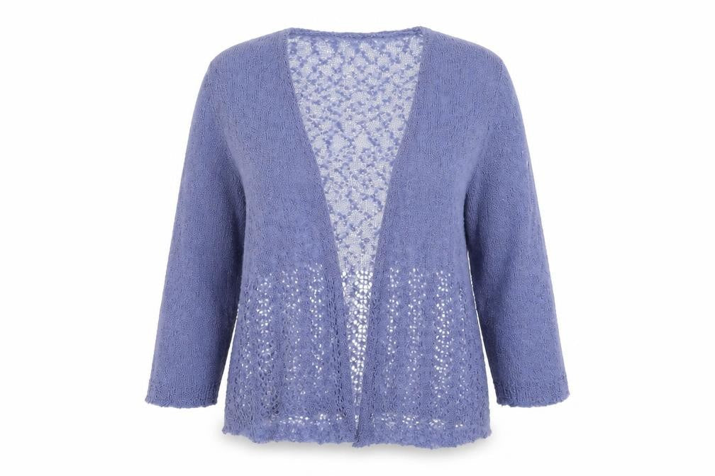 Vida Vi Womens Blue  Knit Cardigan Jumper Size M