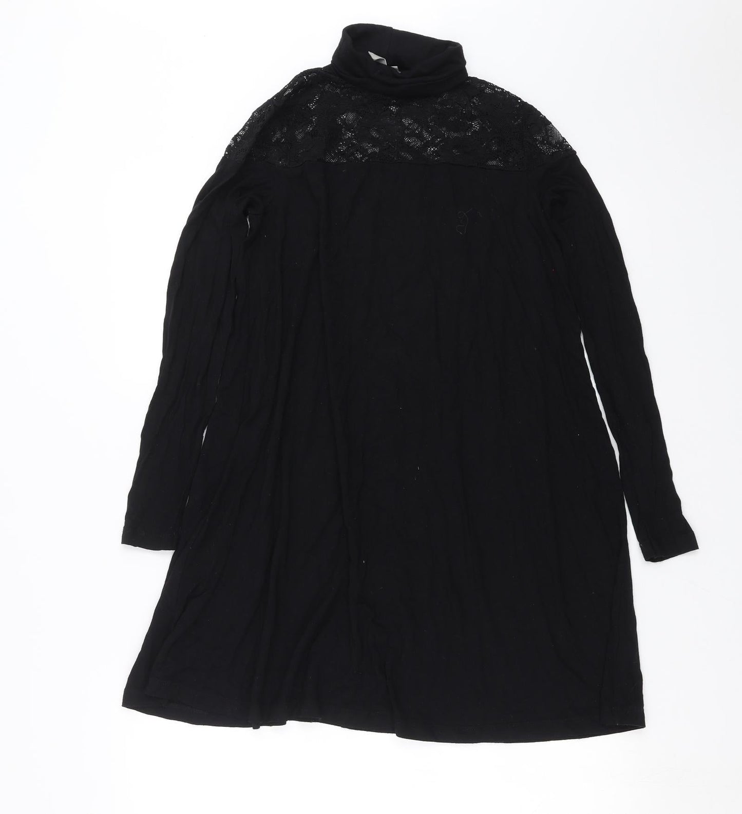 ASOS Womens Black   A-Line  Size 8  - Lace Detail