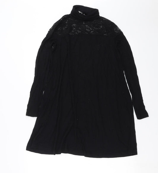 ASOS Womens Black   A-Line  Size 8  - Lace Detail