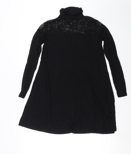ASOS Womens Black   A-Line  Size 8  - Lace Detail