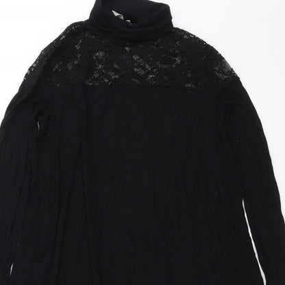 ASOS Womens Black   A-Line  Size 8  - Lace Detail