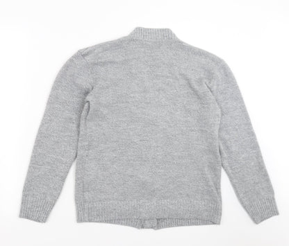 Womens UK Size S Choice Collection Grey Cardigan Jumper