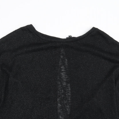 Womens UK Size 12 River Island Black Pullover Jumper