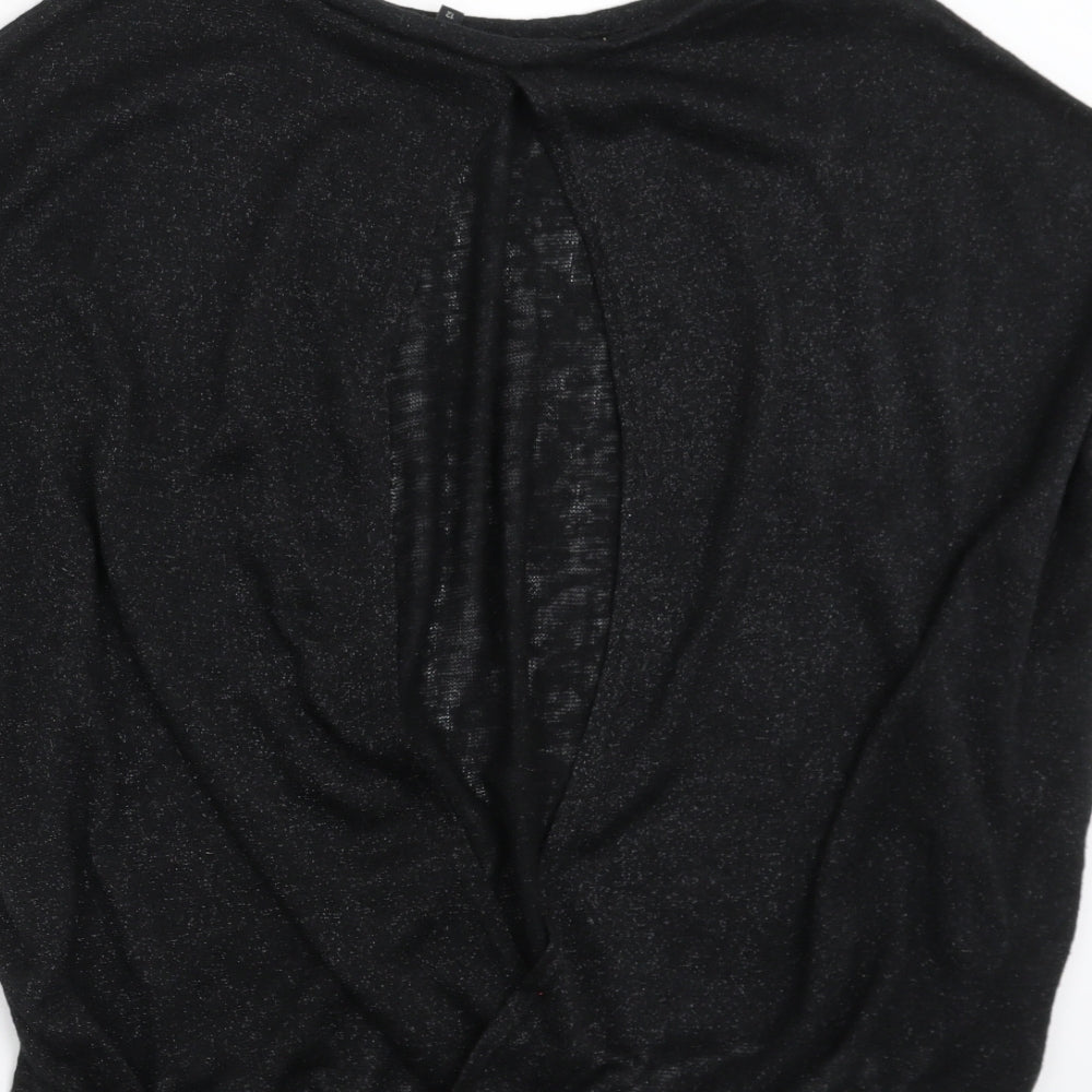 Womens UK Size 12 River Island Black Pullover Jumper