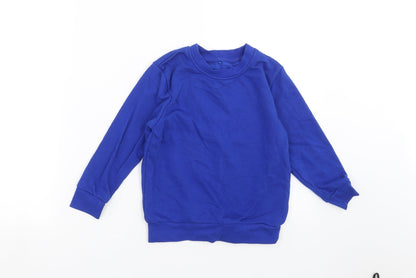 George Boys Blue   Pullover Sweatshirt Size 5-6 Years