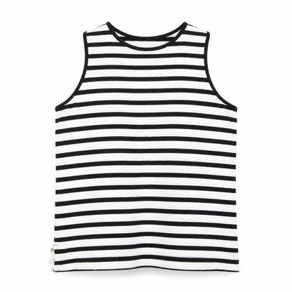 Marks & Spencer Womens White Striped Knit Pullover Jumper Size 18
