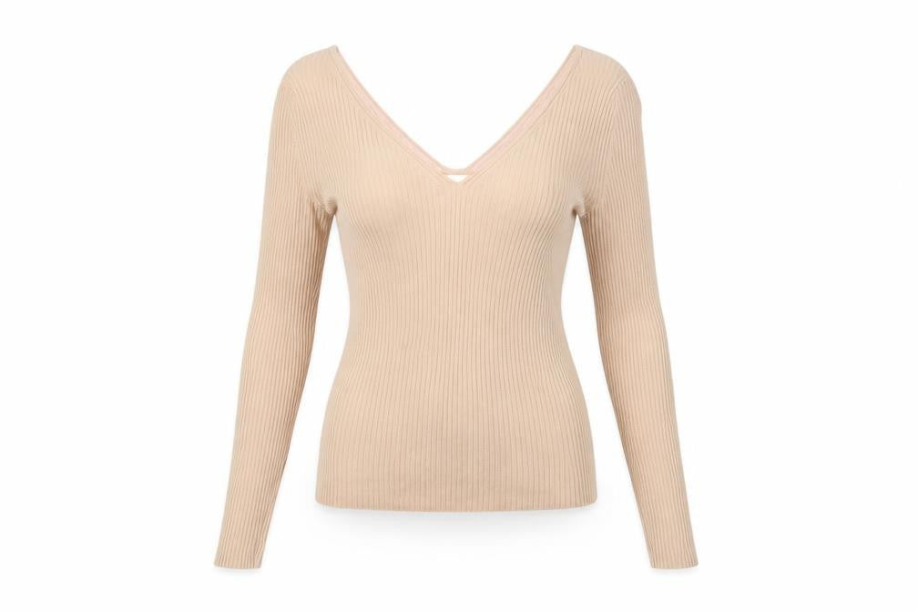 Womens UK Size S H&M Beige Pullover Sweatshirt
