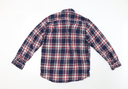 Amazon Mens Red Check   Button-Up Size M