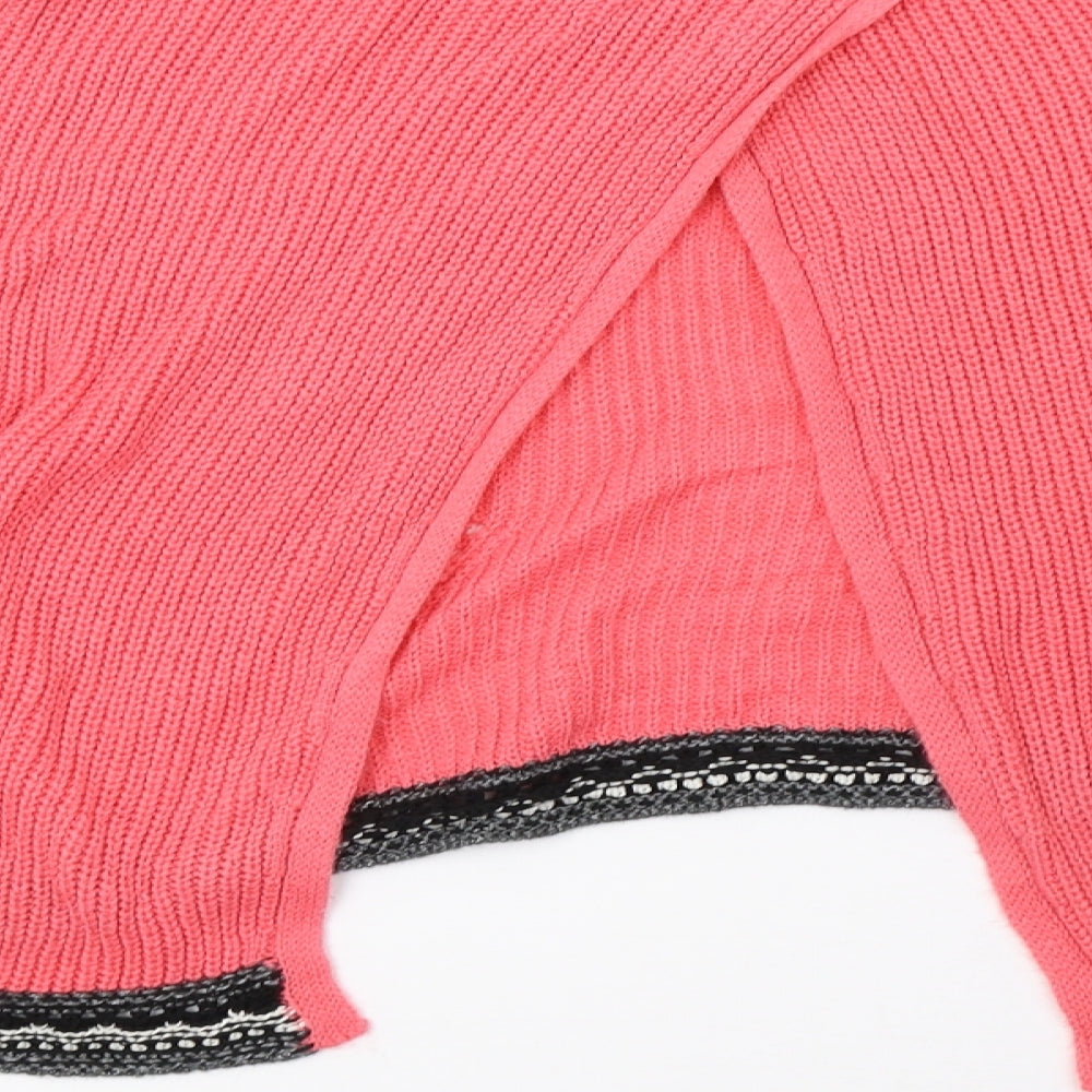 sainsburys Womens Pink  Knit Pullover Sweatshirt Size 12