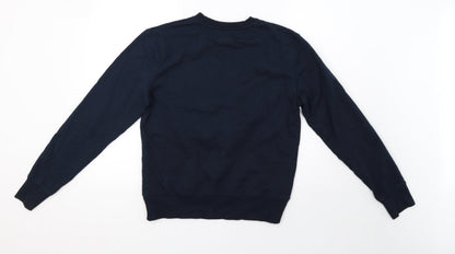 Mens UK Size M Cedar Wood State Blue Pullover Sweatshirt