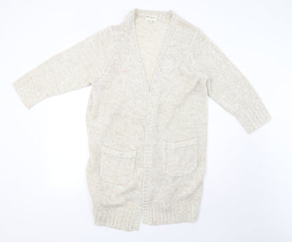 knitwear original Womens Beige  Knit Cardigan Jumper Size L  - 44inch