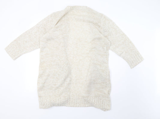 knitwear original Womens Beige  Knit Cardigan Jumper Size L  - 44inch