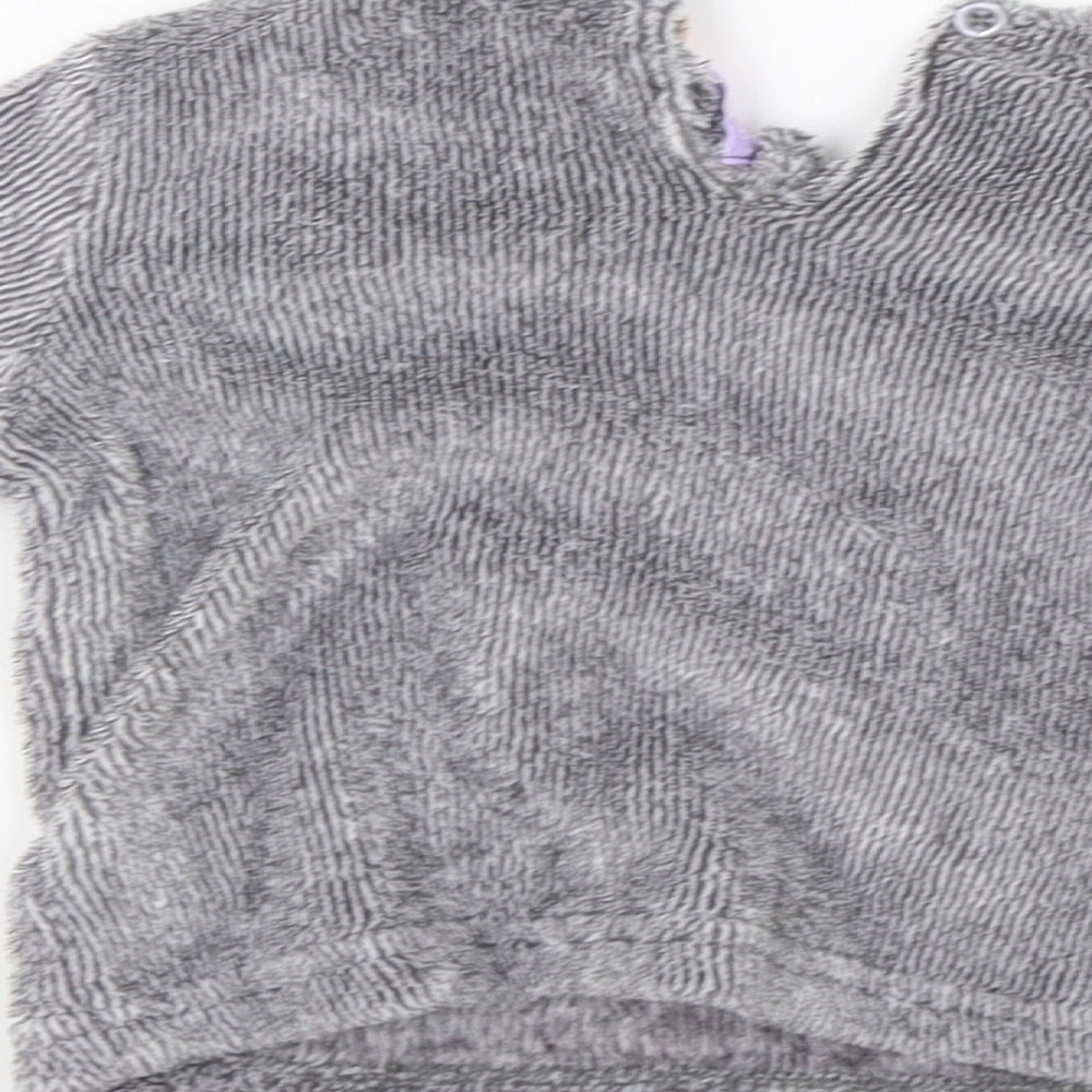 Lily &dan Girls Grey   Babydoll Pyjama Top Size 6-9 Months