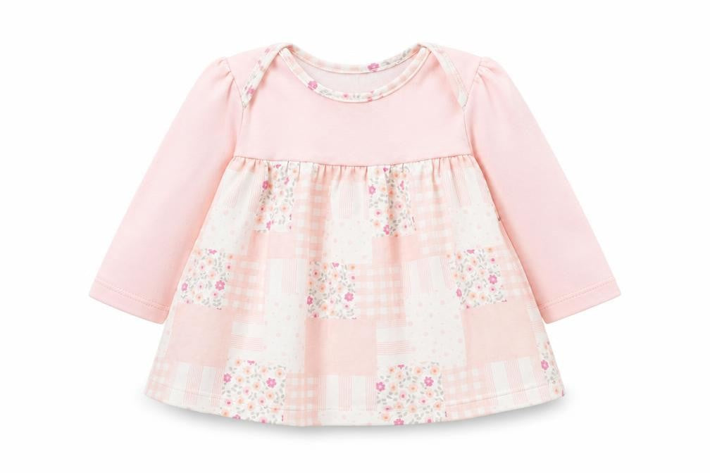 Marks and Spencer Girls Pink Check  A-Line  Size 3-6 Months