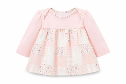 Marks and Spencer Girls Pink Check  A-Line  Size 3-6 Months