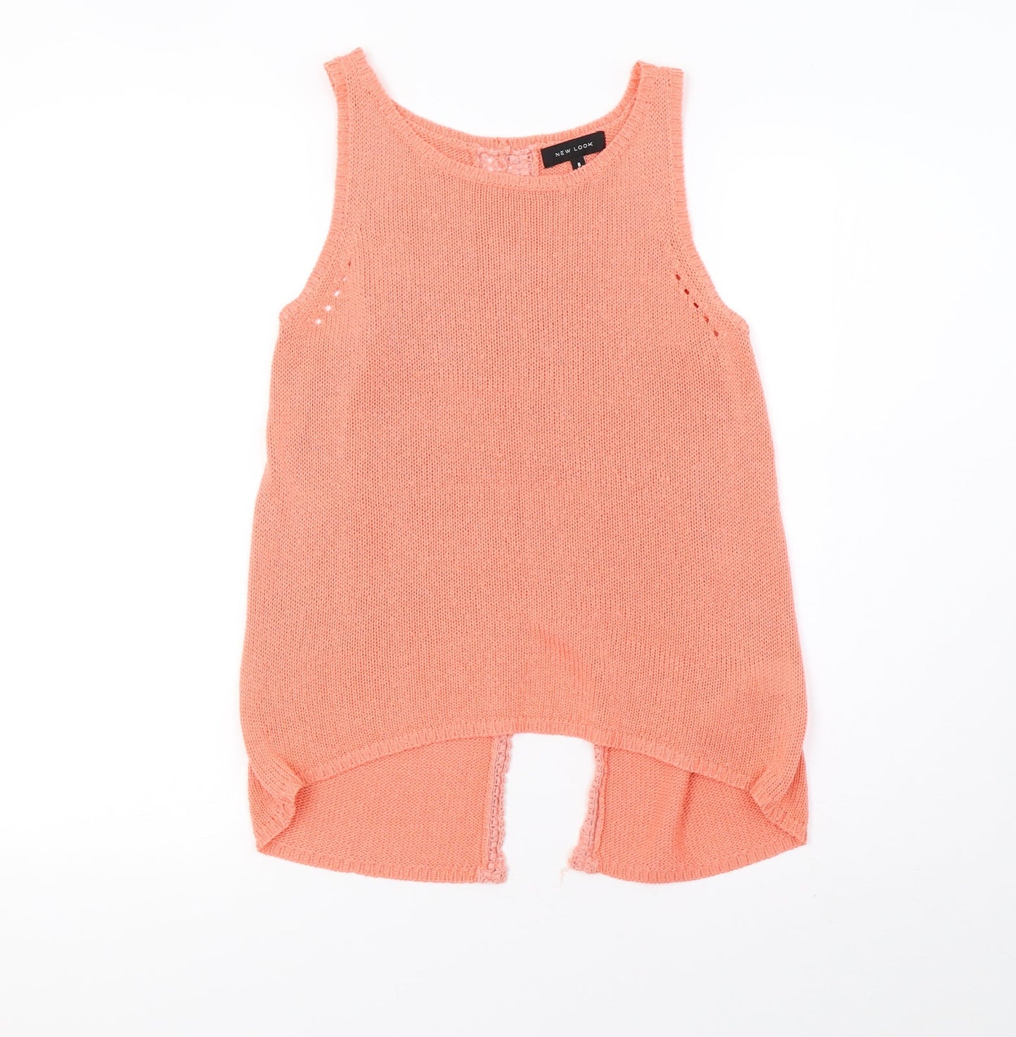 Womens UK Size 8 New Look Pink Basic Tank