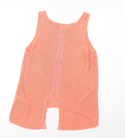 Womens UK Size 8 New Look Pink Basic Tank