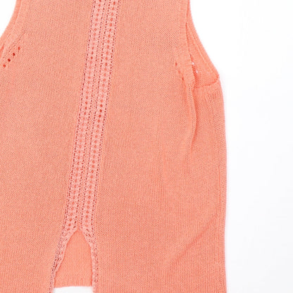 Womens UK Size 8 New Look Pink Basic Tank