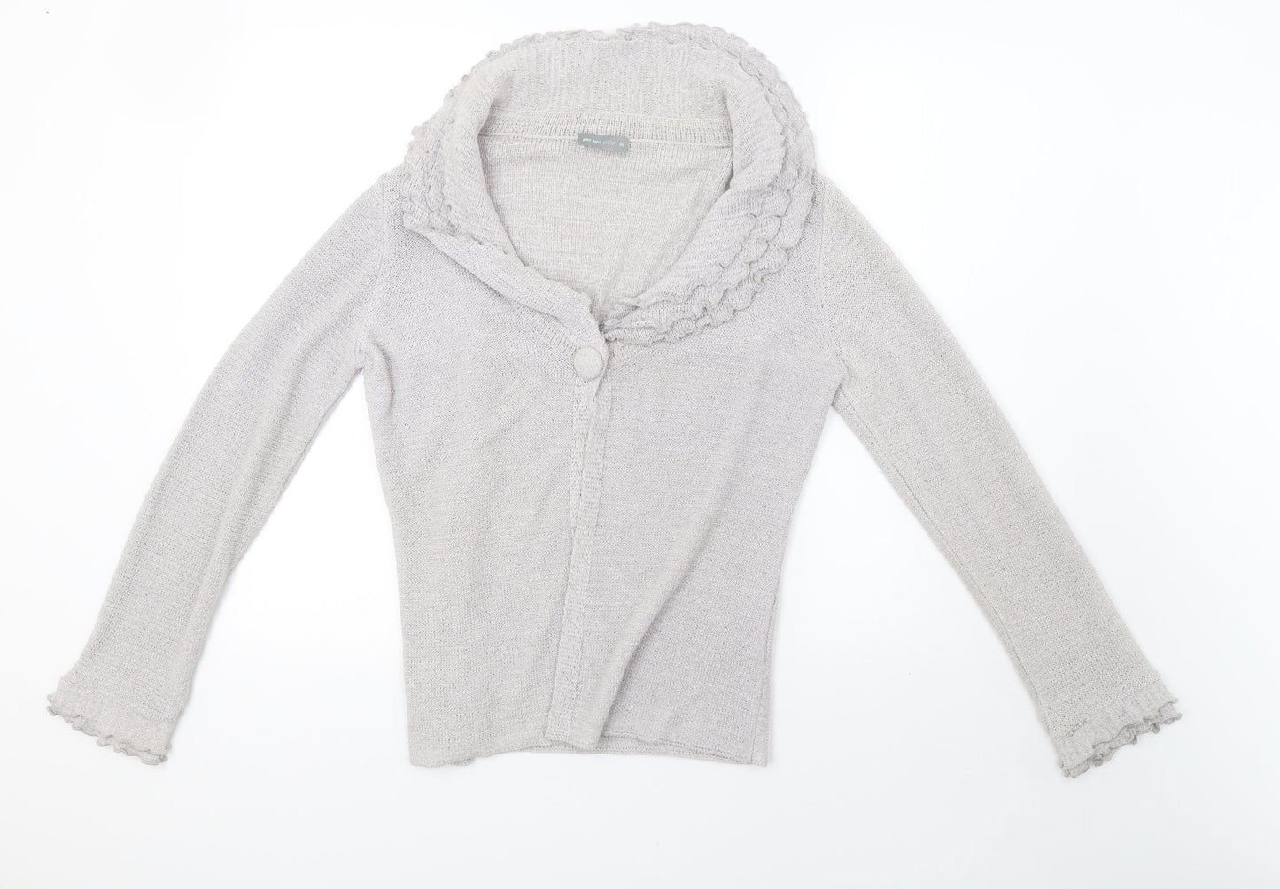 Womens UK Size M Marks and Spencer Grey Cardigan Jumper