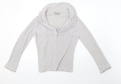 Womens UK Size M Marks and Spencer Grey Cardigan Jumper