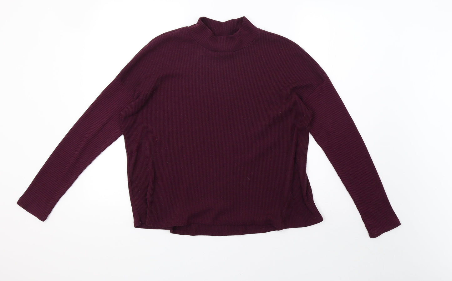 H&M Womens Purple  Knit Pullover Sweatshirt Size M