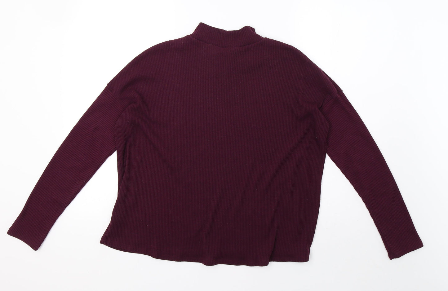 H&M Womens Purple  Knit Pullover Sweatshirt Size M