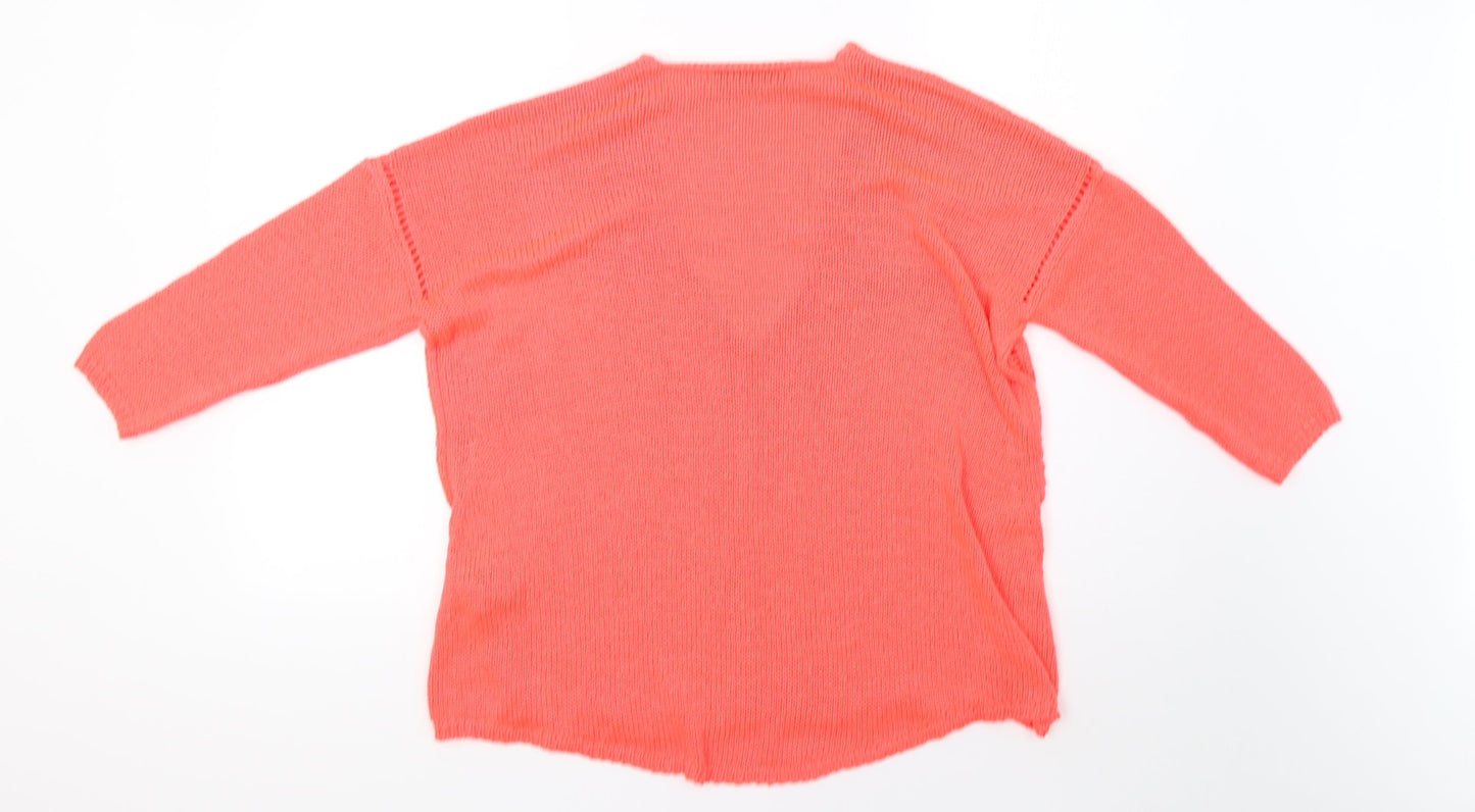 lara knit Womens Pink  Knit Pullover Sweatshirt Size M  - 44inch