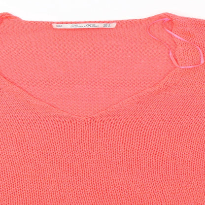 lara knit Womens Pink  Knit Pullover Sweatshirt Size M  - 44inch