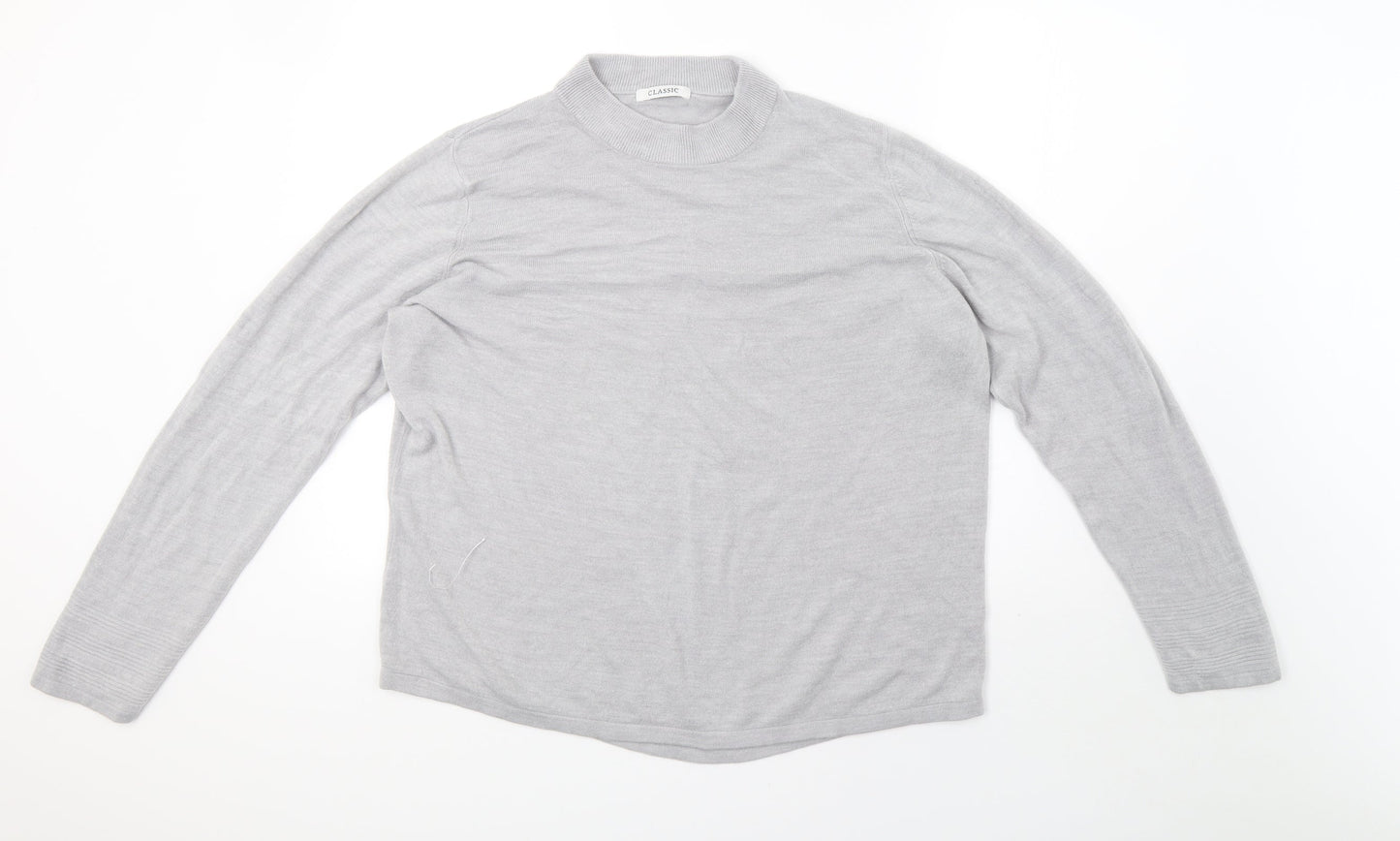 Womens UK Size 22 Marks and Spencer Grey Pullover Sweatshirt