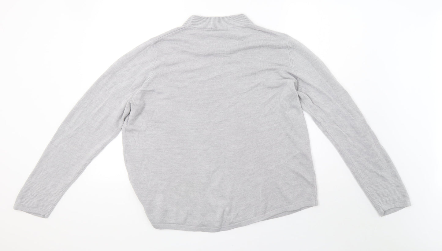 Womens UK Size 22 Marks and Spencer Grey Pullover Sweatshirt