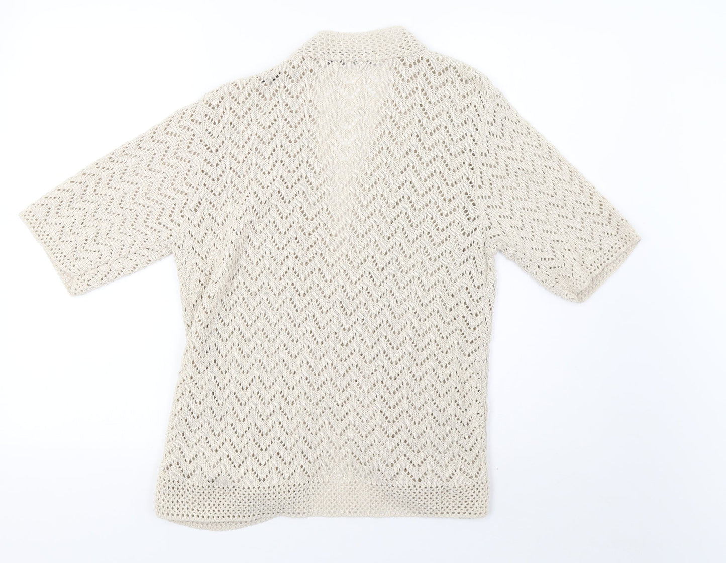 Autonomy Womens Beige  Knit Cardigan Jumper Size M