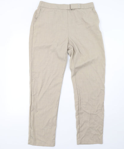 Marks and Spencer Womens Beige   Trousers  Size 14 L32 in