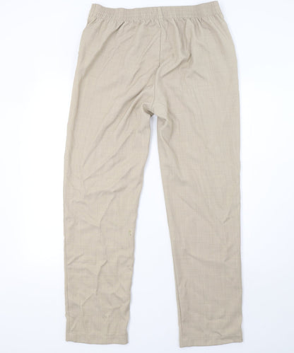 Marks and Spencer Womens Beige   Trousers  Size 14 L32 in
