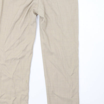 Marks and Spencer Womens Beige   Trousers  Size 14 L32 in