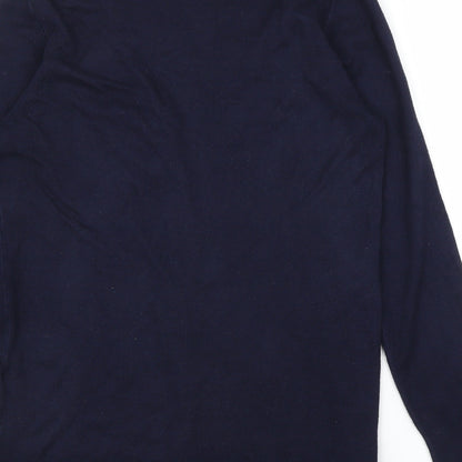 Womens UK Size 14 Papaya Blue Cardigan Jumper