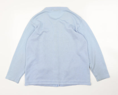Beau Monde Womens Blue Floral  Cardigan Jumper Size M