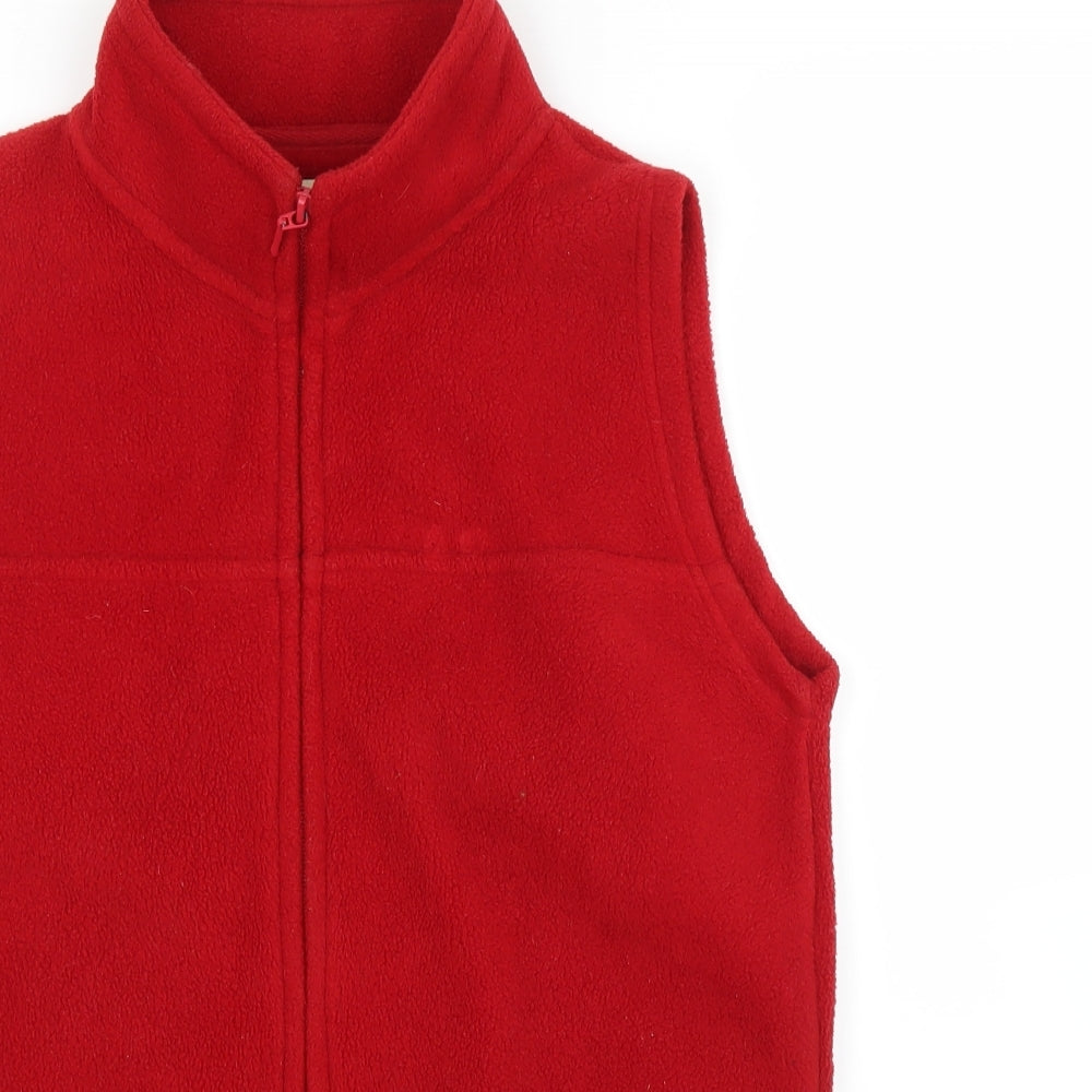 EWM Womens Red  Fleece Full Zip Jumper Size S